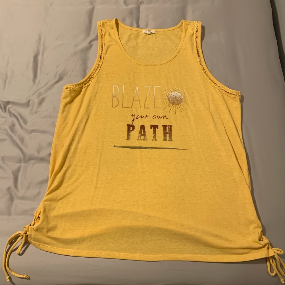 Plus Size Summer Tank - Yellow